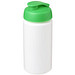 Baseline Plus grip Sportflasche mit Klappdeckel, 500 ml, weiss,grün Baseline Plus grip Sportflasche mit Klappdeckel, 500 ml, weiss,grün