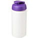 Baseline Plus grip Sportflasche mit Klappdeckel, 500 ml, weiss,lila Baseline Plus grip Sportflasche mit Klappdeckel, 500 ml, weiss,lila