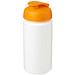 Baseline Plus grip Sportflasche mit Klappdeckel, 500 ml, weiss,orange Baseline Plus grip Sportflasche mit Klappdeckel, 500 ml, weiss,orange