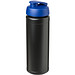 Baseline Plus grip Sportflasche mit Klappdeckel, 750 ml, schwarz/blau