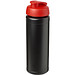 Baseline Plus grip Sportflasche mit Klappdeckel, 750 ml, schwarz/rot