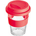 Becher aus Glas, 300 ml, rot