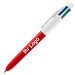 BIC® 4-Farb-Kugelschreiber, rot/weiß