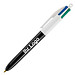 BIC® 4-Farb-Kugelschreiber, schwarz/weiß