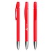 BIC® Media Clic Advance Kugelschreiber mit Metallspitze rot, blaue Mine