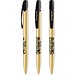 BIC® Media Clic Shine ballpen Gold Blaue Tinte