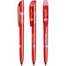 BIC® Super Clip ballpen Transparentes Rot Blaue Tinte