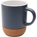 Billie 300 ml Keramiktasse mit Korkdetails, eisblau