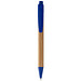 Druckkugelschreiber Borneo, schwarze Mine, natur/royalblau Druckkugelschreiber Borneo, schwarze Mine, natur/royalblau
