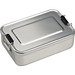 Brotzeitdose aus Aluminium zum Verschließen, grau