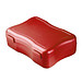 Brotzeitdose Wave, 16 x 11,3 cm, mittel, metallic-rot Brotzeitdose Wave, 16 x 11,3 cm, mittel, metallic-rot