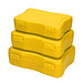 Brotzeitdosen Wave, 3er Set, standard-gelb Brotzeitdosen Wave, 3er Set, standard-gelb