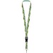 Bucks Sublimation Lanyard mit Schnappverschluss aus recyceltem PET Kunststoff, schwarz, 20mm