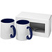 Ceramic Geschenkset mit 2 Bechern mit Sublimationsdruck, blau Ceramic Geschenkset mit 2 Bechern mit Sublimationsdruck, blau