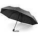 CIMONE. Faltbarer Regenschirm aus recyceltem Polyester (100% rPET) 190T Pongé mit automatischer Öffnung, Schwarz