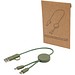Citala 30 cm 5-in-1 Kabel aus recyceltem Kunststoff für Datenübertragung und 27W Schnellladung, heather grün