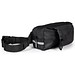 DELFOS POUCH SHINY. Gürteltasche aus 300D recyceltem Polyester (glänzende Oberfläche) und 600D recyceltem Polyester mit reflektierenden Elementen, Schwarz