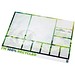 Desk-Mate® A2 recycelter Notizblock, weiss, 25 pages