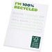 Desk-Mate® A7 recycelter Notizblock, weiss, 25 pages