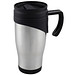Doppelwandiger Thermobecher aus Edelstahl, 400 ml, grau Doppelwandiger Thermobecher aus Edelstahl, 400 ml, grau