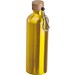Edelstahltrinkflasche mit Karabiner, 750ml, gelb