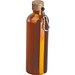 Edelstahltrinkflasche mit Karabiner, 750ml, orange