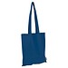 Einkaufstasche mit langen Henkeln aus recycelter Baumwolle und RPET  , dunkelblau