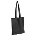 Einkaufstasche mit langen Henkeln aus recycelter Baumwolle und RPET  , schwarz