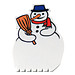 Eiskratzer Schneemann, weiß Eiskratzer Schneemann, weiß