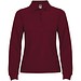 Estrella Langarm Poloshirt für Damen, Garnet, M