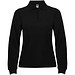 Estrella Langarm Poloshirt für Damen, schwarz, S