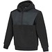 Evans Sherpa Fleecepullover Half-Zip Unisex, schwarz, XL