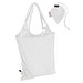 Faltbare Einkaufstasche aus Baumwolle, weiß