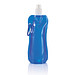 XD COLLECTION Faltbare Wasserflasche mit Karabiner, 400 ml, blau/weiß XD COLLECTION Faltbare Wasserflasche mit Karabiner, 400 ml, blau/weiß