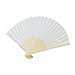 Faltbarer Fächer BAMBOO COOL,weiß