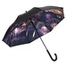 FARE® AC-Stockschirm Nature, schwarz/Feuerwerk-Design