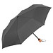 FARE® Mini-Taschenschirm ÖkoBrella, Holzgriff, grau