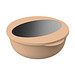 Food-Bowl ToGo, 2,2 l, beständiges braun/transparent