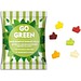 Fruchtgummi Standardformen, 15 g, Daumen hoch, transparente kompostierbare Folie, inkl. Druck