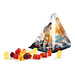 Fruchtsaft Gummibärchen Tetraeder, inkl. Druck, weiße Folie Fruchtsaft Gummibärchen Tetraeder, inkl. Druck, weiße Folie