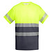 Funktionsshirt Tauri mit kurzen Ärmeln, XL, bleigrau/fluor yellow