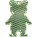 Fußgängerreflektor Bär, neongrün