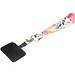 Gaby Mini Lanyard aus RPET mit Telefonhalterung und Sublimationsdruck, schwarz
