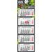 Geiger-Notes Monatskalender Penta Light 5 Bestseller, inkl. Druck, hellgrau