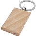 Gian rechteckiger Schlüsselanhänger aus Buchenholz, holz