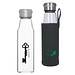 Glasflasche Life mit Hülle, 550 ml, transparent Glasflasche Life mit Hülle, 550 ml, transparent