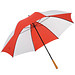 Golfschirm Raindrops, weiß-rot Golfschirm Raindrops, weiß-rot