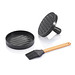 XD COLLECTION Grillset mit Hamburgerpresse und Marinadenpinsel, grau XD COLLECTION Grillset mit Hamburgerpresse und Marinadenpinsel, grau