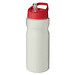 H2O Active® Eco Base 650 ml Sportflasche mit Ausgussdeckel, elfenbeinweiß/ rot