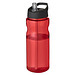 H2O Active® Eco Base 650 ml Sportflasche mit Ausgussdeckel, rot/ schwarz